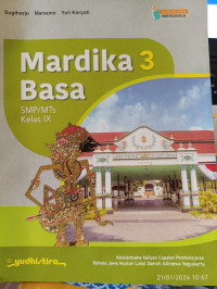 Image of Mardika Basa 3 SMP/MTs Kelas IX